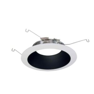 HALO ML 6" Black & White LED Recessed Ceiling Light w/Baffle &Flange Module Trim