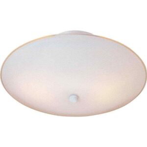 Volume Lighting 2-Light White Semi-Flush Mount