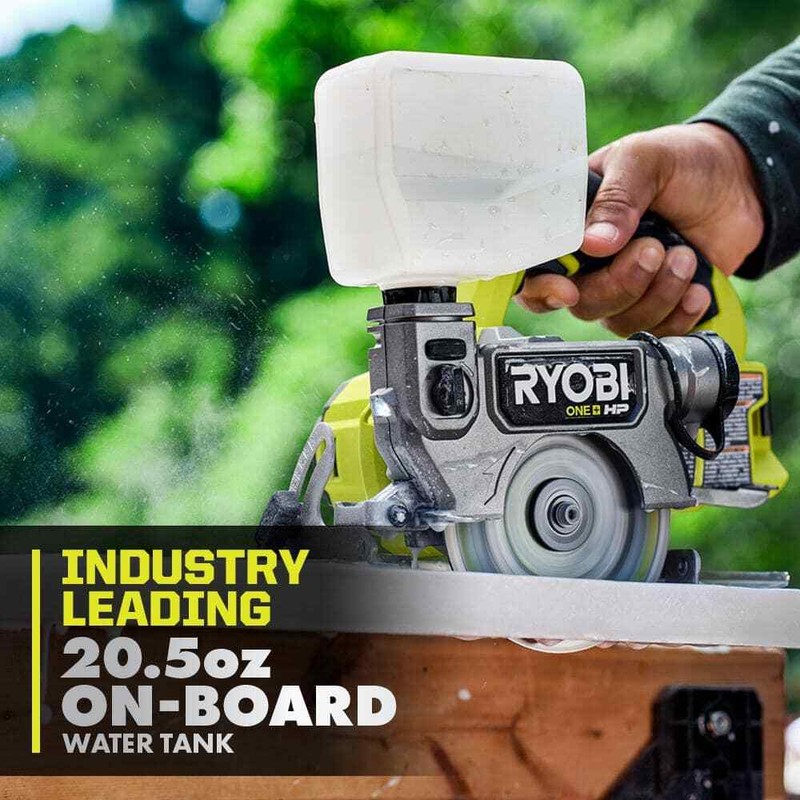 RYOBI ONE+ HP 18V Cordless Handheld Wet/Dry Masonry Tile Saw (Tool Only) - Image 7
