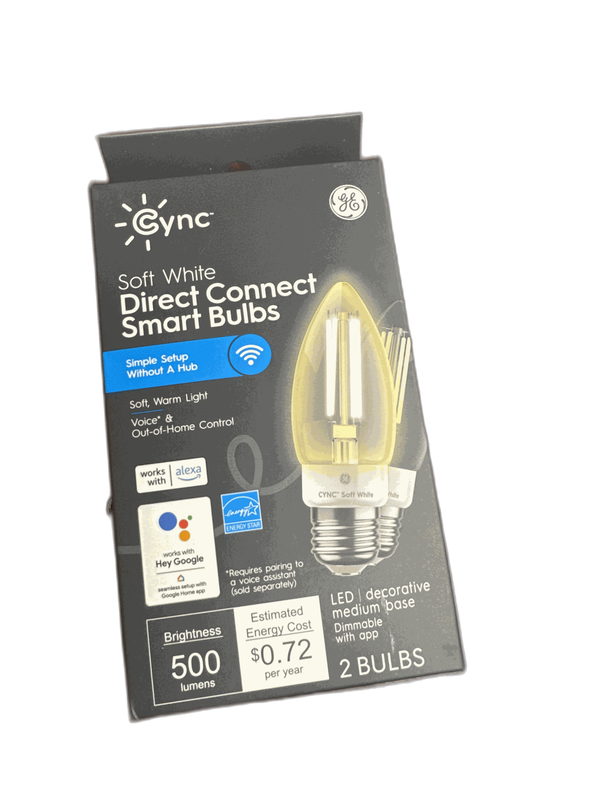Cync 60-Watt EQ B11 Soft White Deco Medium Base BM Smart Bulbs (2-Pack) - Image 9