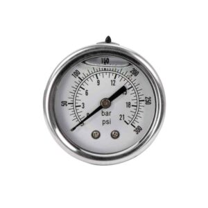 Husky 2 in. Liquid Filled Pressure Gauge with 1/4 in. NPT Back Mount