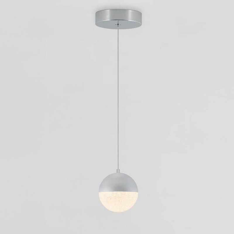Artika Sparkle 7W 1-Light Glam Chrome Integrated LED Pendant Light Fixture - Image 7
