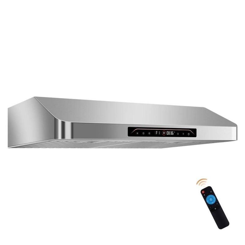 Tylza 30 in 900 CFM Ducted Under Cabinet Range Hood Stainless Steel