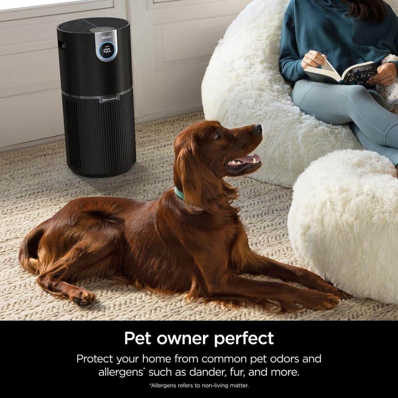 Shark True Console HEPA Air Purifier 1000 Sq Ft CleanSense IQ Odor Lock Black - Image 9