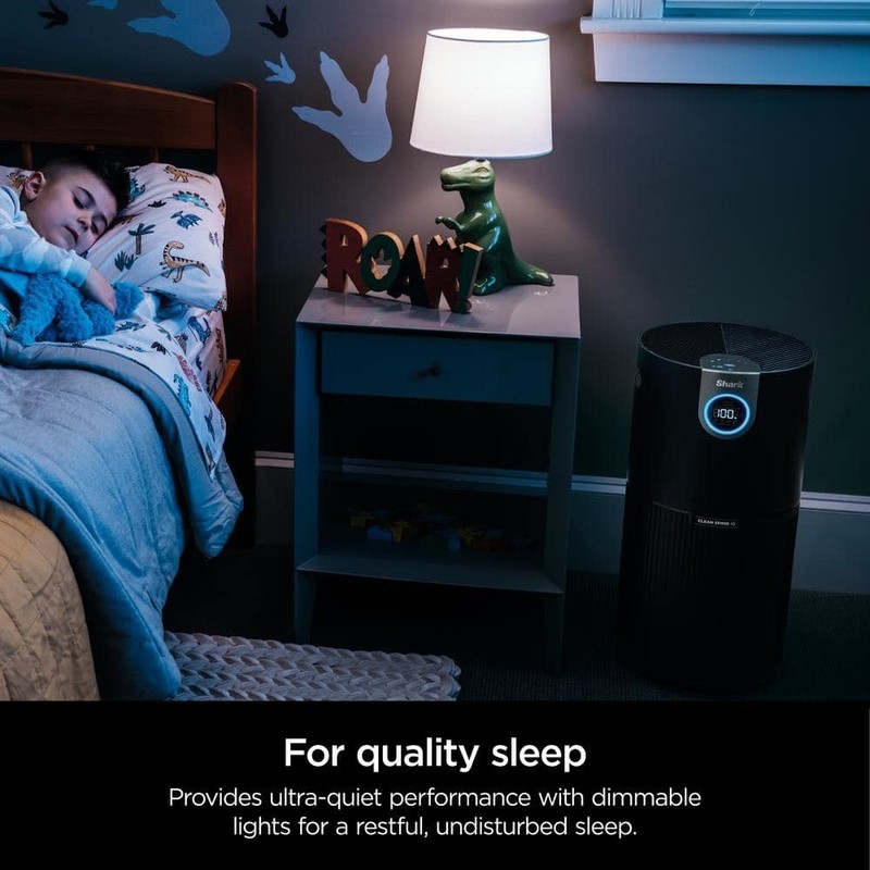Shark True Console HEPA Air Purifier 1000 Sq Ft CleanSense IQ Odor Lock Black - Image 11