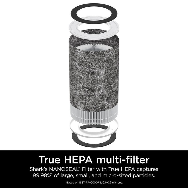Shark True Console HEPA Air Purifier 1000 Sq Ft CleanSense IQ Odor Lock Black - Image 13