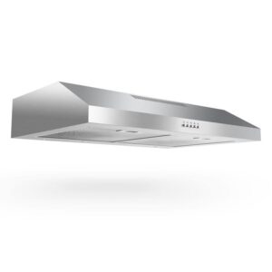 Velivi 30 in. 600 CFM Convertible Ductless Under Cabinet Range Hood With 3 Speed