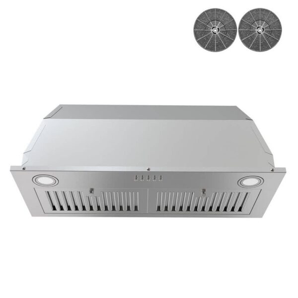 AKDY 30 in 343 CFM Built In Insert Range Hood Stainless Ducted Ductless