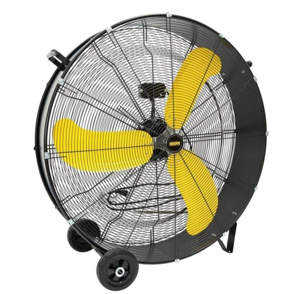 Atemomen 36 in Industrial Drum Fan 18600 CFM 2 Speed Heavy Duty Black