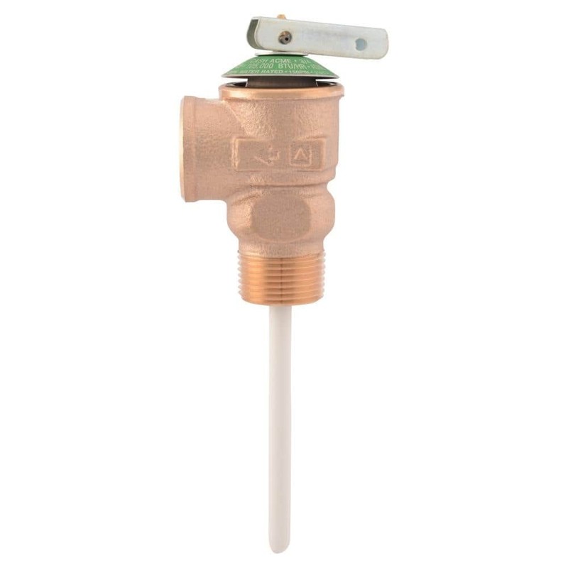 Cash Acme 3/4 in Bronze NCLX Temperature Pressure Relief Valve 1-1/4 in Shank - Image 4