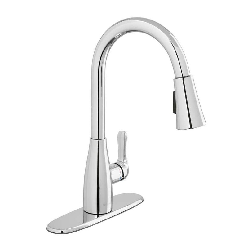 Glacier Bay McKenna Single-Handle Pull Down Sprayer Kitchen Faucet in Polished C