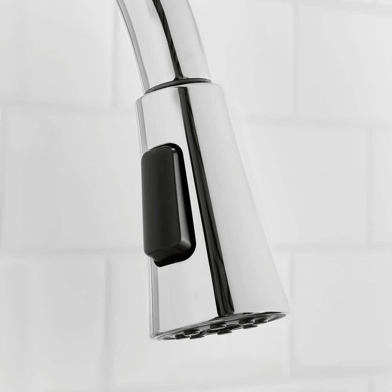 Glacier Bay McKenna Single-Handle Pull Down Sprayer Kitchen Faucet in Polished C - Image 3
