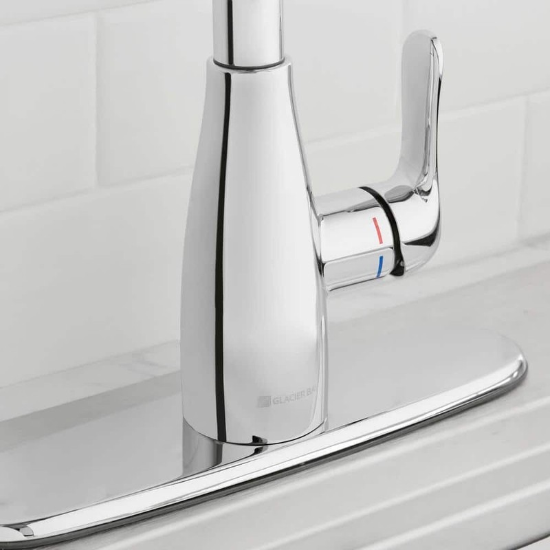 Glacier Bay McKenna Single-Handle Pull Down Sprayer Kitchen Faucet in Polished C - Image 4