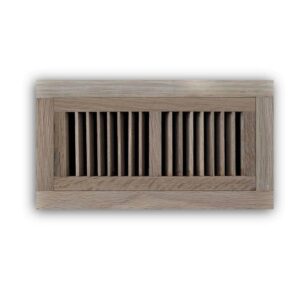 Hampton Bay 4 in. x 10 in. Oak Wood Flush Mount Grille in Unfinished Oak