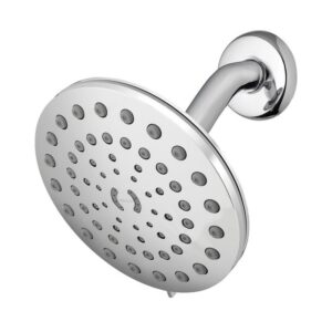 Waterpik 8-Spray Patterns w/1.8 GPM 7" Wall Mount Rain Fixed Shower Head Chrome