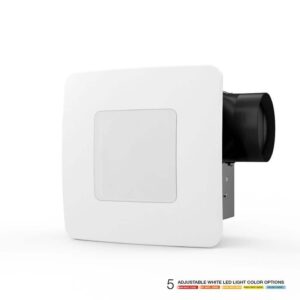 ReVent 50 CFM Bathroom Exhaust Fan Ceiling Wall Mount LED Light Energy Star