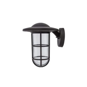 LUTEC Coastal Niantic 1-Light Oil Rubbed Bronze Outdoor Wall Lantern Sconce