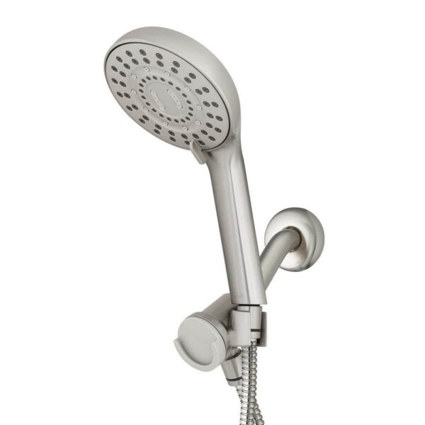 Waterpik 8-Spray Handheld Shower Head 1.8 GPM Wall Mount Brushed Nickel