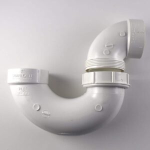 Charlotte Pipe 2 in. DWV PVC P-Trap with Union and Plastic Nut