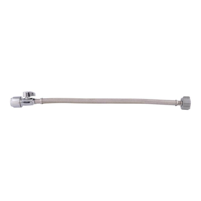 SharkBite 1/2 in Push-to-Connect x 7/8 in Ballcock 16 in Brass Angle Stop Toilet - Image 7