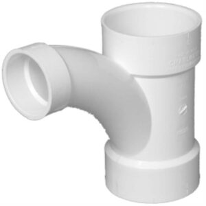 Charlotte Pipe 3 in. x 3 in. x 2 in. DWV PVC Comb Wye and 1/8 lbs. Bend