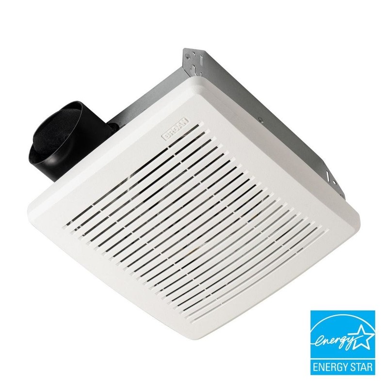 Broan-NuTone Economy 50 CFM Bathroom Exhaust Fan Wall or Ceiling Roomside