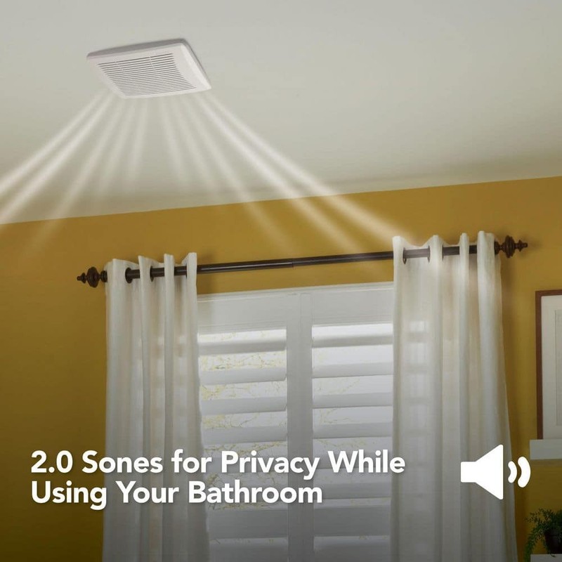 Broan-NuTone Economy 50 CFM Bathroom Exhaust Fan Wall or Ceiling Roomside - Image 8