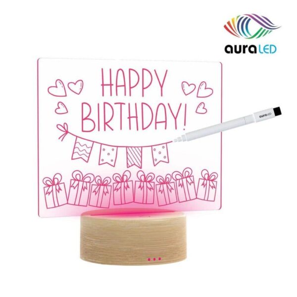 Tzumi Aura LED LumiWrite Acrylic Sign Board