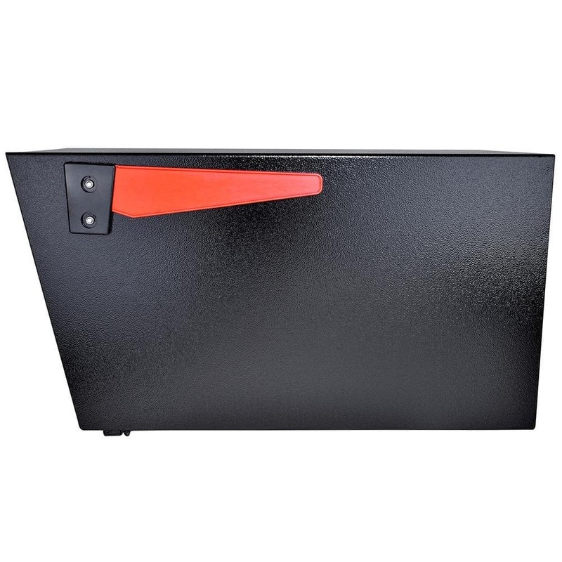 Mail Boss Mail Manager Black Locking Post Mount Mailbox High Security System - Image 13