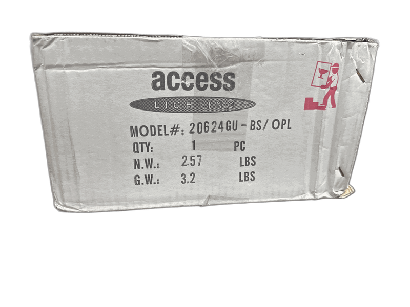 Access Lighting Cobalt 11 in. 2-Light Brushed Steel Flush Mount - Image 4