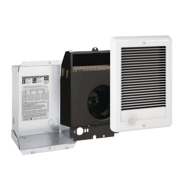 Cadet 120-volt 1,000-watt Com-Pak In-wall Fan-forced Electric Heater in White
