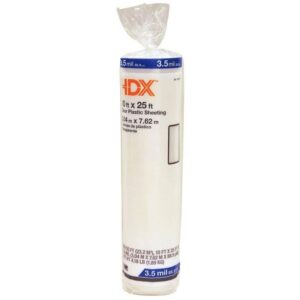 HDX 10 ft. x 25 ft. Clear 3.5 mil Plastic Sheeting
