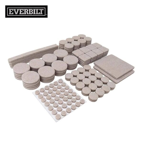 Everbilt Assorted Beige Furniture Pads for Hard Floors Value Pack 192 Piece
