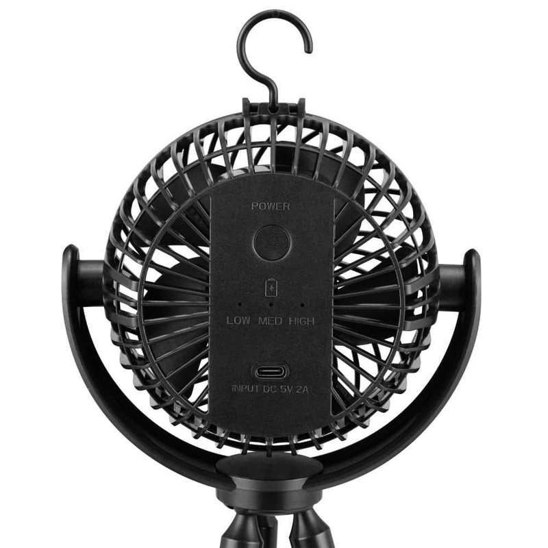 PRIVATE BRAND UNBRANDED 4 in. Personal Octopus Clip on Fan in Black - Image 7