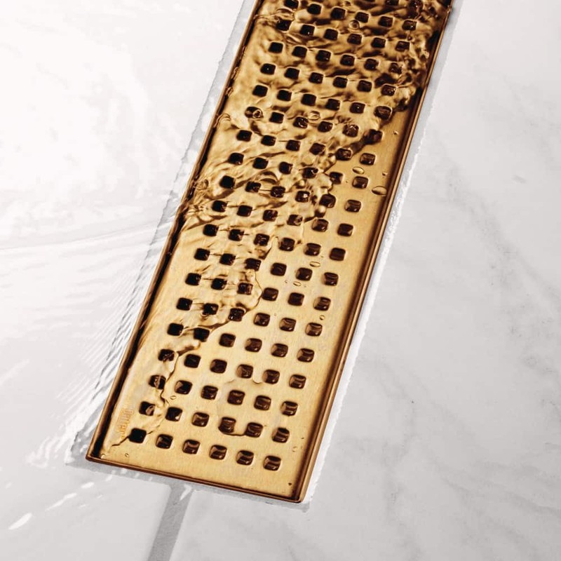 Oatey Designline 24" Stainless Steel Linear Shower Drain w/Square Pattern Drain - Image 3