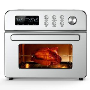 Gilati 23.3 Qt Countertop Air Fryer Oven 13 in 1 Stainless Steel Rotisserie