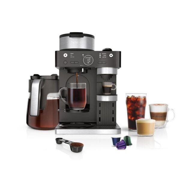 NINJA Espresso and Coffee System Single Serve Nespresso Compatible 12 Cup Black