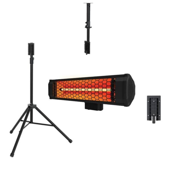 Heat Storm Tradesman 1500W Indoor Outdoor Infrared Space Heater w Tripod Mount