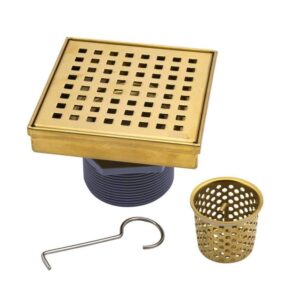 Oatey Designline 4 in. x 4 in. Stainless Steel Square Shower Drain with Square