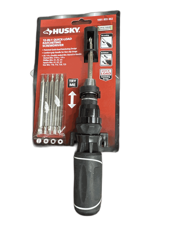 Husky 12 in 1 Quick Load Ratcheting Screwdriver - Image 6