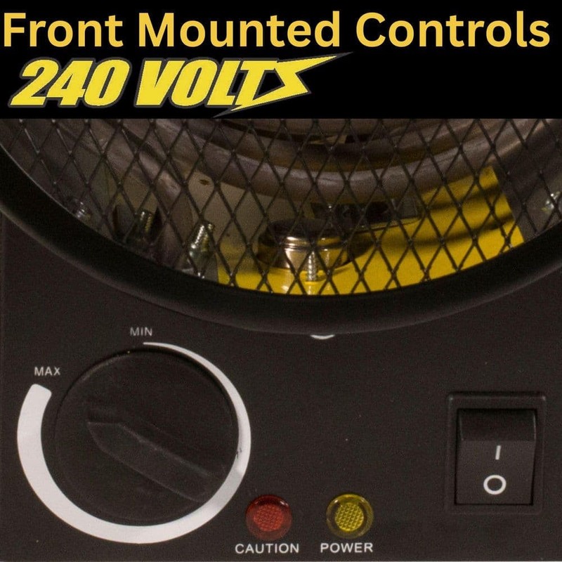 DuraHeat 3750 Watt, 12,800 Btu, 220 Volt Mountable Or Portable Electric Fan - Image 6