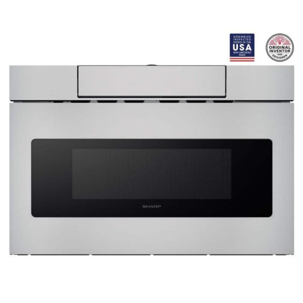 Sharp 24 in Built In Microwave Drawer 1.2 Cu Ft Stainless Steel Sensor