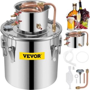 VEVOR 8 Gal Stainless Steel Alcohol Still Water Distiller Home Brewing Kit