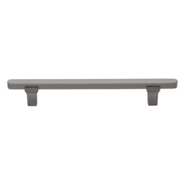 GLIDERITE 5 in. (128 mm) Center-to-Center Graphite Flat Bar Pull (10-Pack )