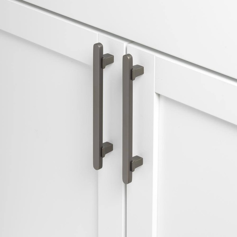 GLIDERITE 5 in. (128 mm) Center-to-Center Graphite Flat Bar Pull (10-Pack ) - Image 3