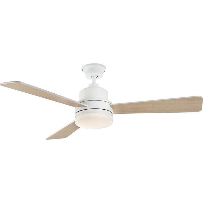 Progress Lighting Trevina II 52" White Indoor Modern Ceiling Fan LED with Remote - Image 4