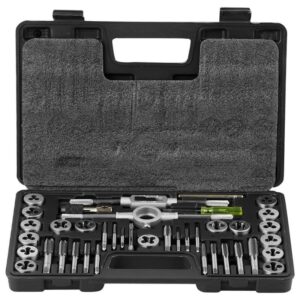 SKYSHALO Tap and Dies Set, Blade Length 8 in. Include Metric Size (40-Piece)