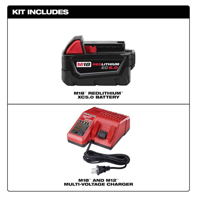 Milwaukee M18 18-Volt Lithium-Ion XC Starter Kit w/One 5.0Ah Battery & Charger - Image 2