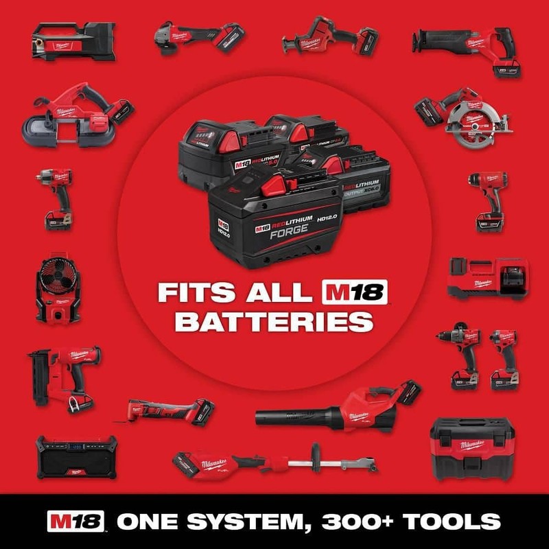 Milwaukee M18 18-Volt Lithium-Ion XC Starter Kit w/One 5.0Ah Battery & Charger - Image 12