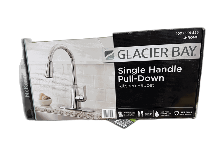 Glacier Bay McKenna Single-Handle Pull Down Sprayer Kitchen Faucet in Polished C - Image 9